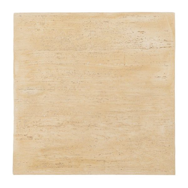 Mesa centro beige magnesio 80 x 80 x 40 cm