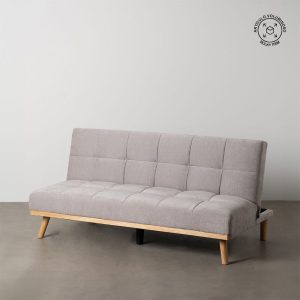 Sofá-Cama Gris Metal-Madera Salón 178 X 94 X 86 Cm Sofá-Cama Gris Metal-Madera Salón 178 X 94 X 86 Cm