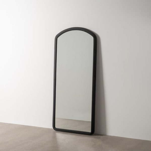 Espejo vestidor negro metal-cristal 81 x 4 x 182 cm