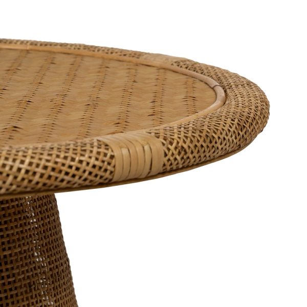 Mesa auxiliar natural bambú salón 59 x 59 x 49,50 cm