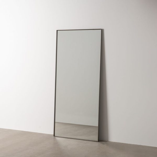 Espejo acero metal-cristal decoración 80 x 2,50 x 180 cm