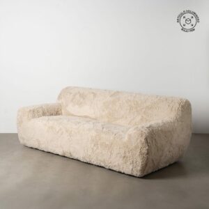 Sofá 3 Plazas Beige Tejido 240 X 107 X 79,50 Cm Sofá 3 Plazas Beige Tejido 240 X 107 X 79,50 Cm