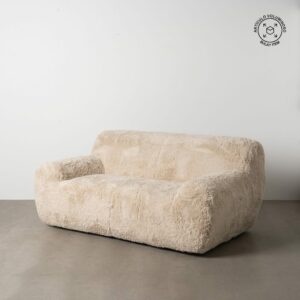 Sofá 2 Plazas Beige Tejido 185 X 107 X 79,50 Cm Sofá 2 Plazas Beige Tejido 185 X 107 X 79,50 Cm