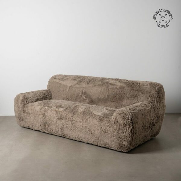 Sofá 3 plazas taupe tejido 240 x 107 x 79,50 cm