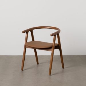 Silla Marrón Madera De Olmo 47 X 46 X 71 Cm