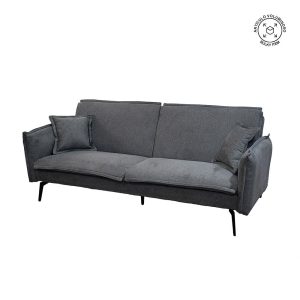 Sofá-Cama Gris Tejido-Metal Salón 214 X 106 X 84 Cm Sofá-Cama Gris Tejido-Metal Salón 214 X 106 X 84 Cm