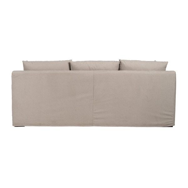 Sofá beige tejido salón 245 x 102 x 100 cm