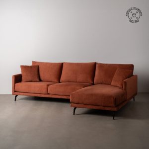 Sofá Chaise Longue Derecha Teja Tejido 284 X 173 X 100 Cm Sofá Chaise Longue Derecha Teja Tejido 284 X 173 X 100 Cm