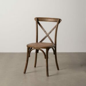 Silla Aspas Marrón Madera 50 X 56 X 87 Cm