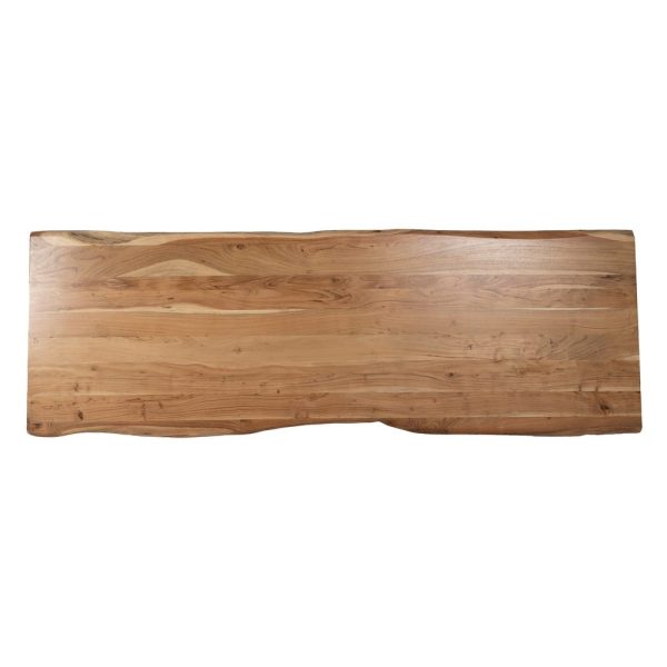 Mesa comedor natural madera de acacia 280 x 100 x 76 cm