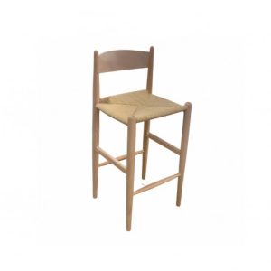 Banqueta de madera y cuerda