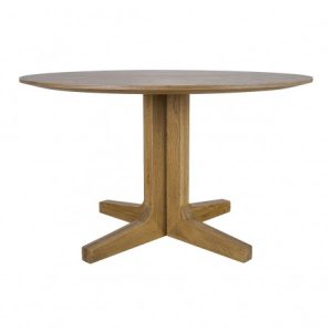 Mesa de comedor redonda acabado roble natural Mesa de comedor redonda acabado roble natural