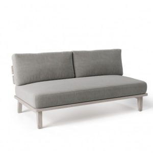 Módulo de sofa de teca y tapizado para exterior DIUM Módulo de sofa de teca y tapizado para exterior DIUM