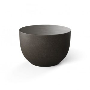 Mesa de centro pequeña fibra de vídrio color grafito Mesa de centro pequeña fibra de vídrio color grafito