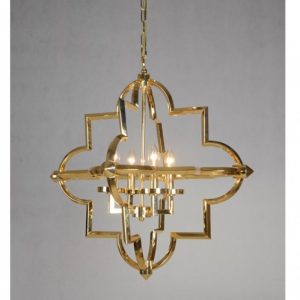 Lámpara metal dorado