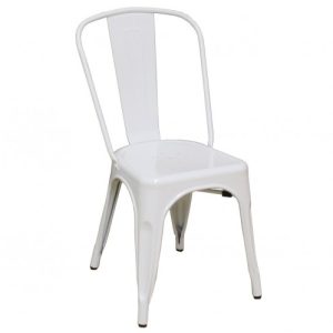 Silla metal blanca Silla metal blanca