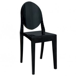 Silla medallón negra Silla medallón negra