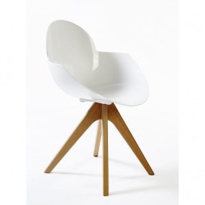 Sillón blanco pata natural Sillón blanco pata natural