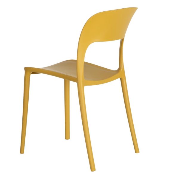 Silla amarillo polipropileno 43 x 43 x 83,20 cm