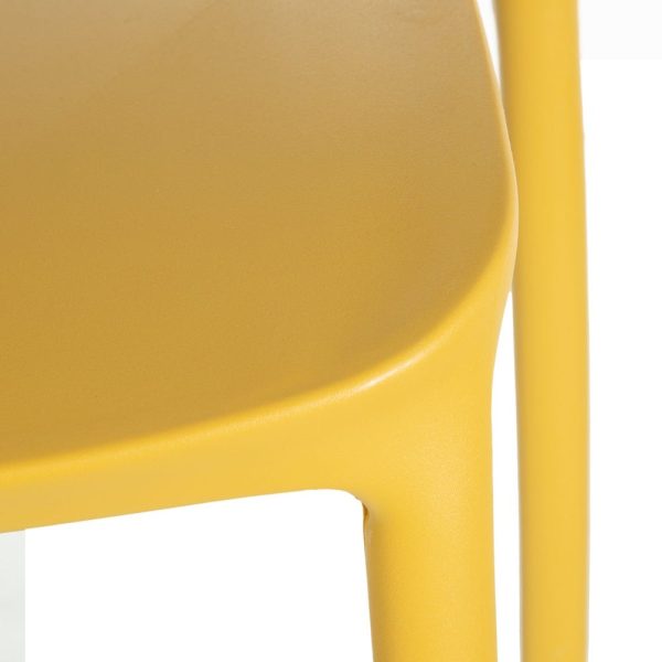 Silla amarillo polipropileno 43 x 43 x 83,20 cm