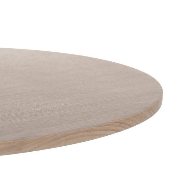 Mesa centro negro-natural dm-metal 65 x 65 x 37,50 cm
