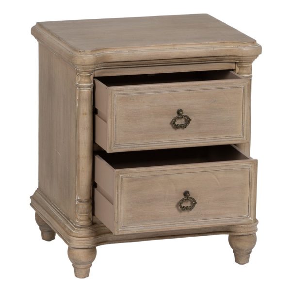 Mesita natural madera 48 x 38 x 56 cm