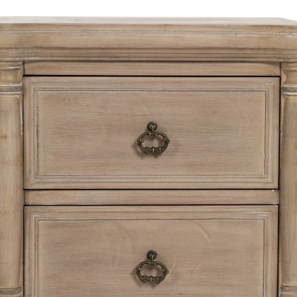 Mesita natural madera 48 x 38 x 56 cm