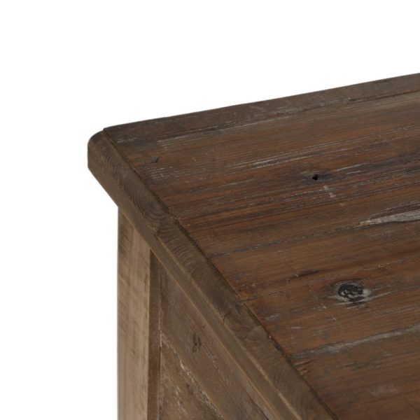 Consola marrón madera 184,50 x 50 x 86,80 cm