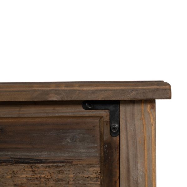 Consola marrón madera 184,50 x 50 x 86,80 cm