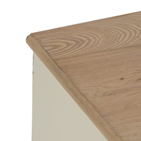 Mesita natural-crema madera 50 x 40 x 60 cm