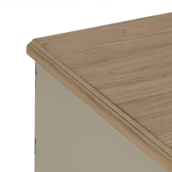 Cómoda crema madera 80 x 38 x 73 cm