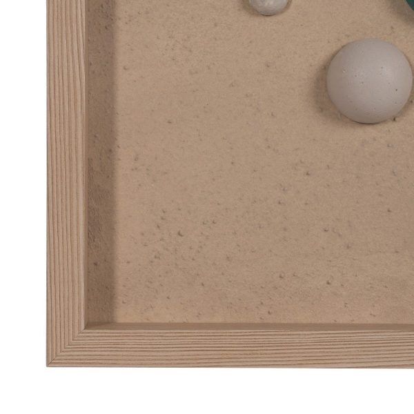Cuadro pintura relieve dm decoración 80 x 6 x 120 cm