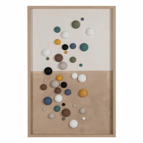 Cuadro pintura relieve dm decoración 80 x 6 x 120 cm