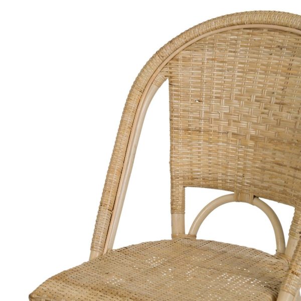 Silla natural ratán salón 50 x 56 x 88 cm