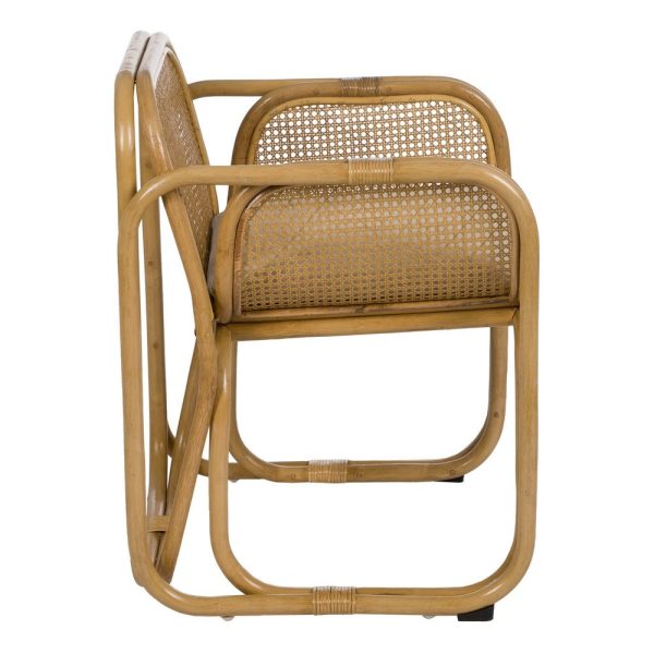Sillón natural ratán salón 62 x 57 x 76,50 cm