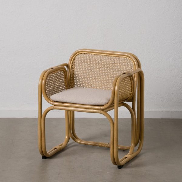 Sillón natural ratán salón 62 x 57 x 76,50 cm