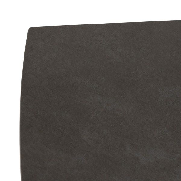 Mesa extensible gris oscuro 180 x 90 x 76 cm