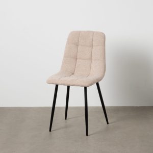 Silla Beige Tejido-Metal Contract 44 X 42 X 89 Cm