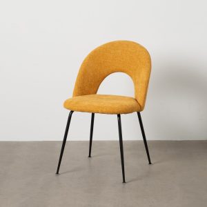 Silla Amarillo Tejido-Metal Contract 49 X 60 X 81 Cm Silla Amarillo Tejido-Metal Contract 49 X 60 X 81 Cm