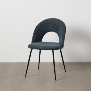 Silla Azul Tejido-Metal Contract 49 X 60 X 81 Cm Silla Azul Tejido-Metal Contract 49 X 60 X 81 Cm