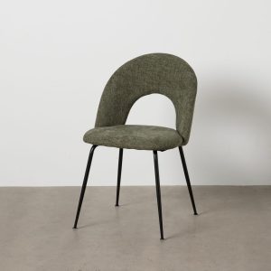 Silla Verde Tejido-Metal Contract 49 X 60 X 81 Cm Silla Verde Tejido-Metal Contract 49 X 60 X 81 Cm