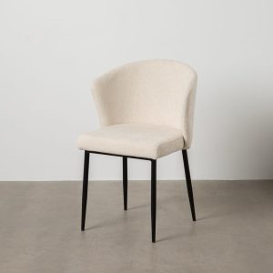 Silla Blanco Tejido-Metal Contract 52,50 X 55 X 80 Cm Silla Blanco Tejido-Metal Contract 52,50 X 55 X 80 Cm