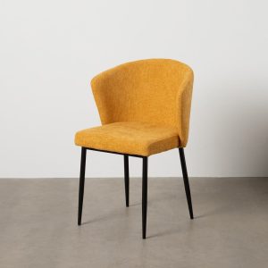 Silla Amarillo Tejido-Metal Contract 52,50 X 55 X 80 Cm Silla Amarillo Tejido-Metal Contract 52,50 X 55 X 80 Cm