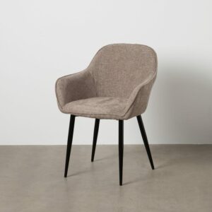 Silla Taupe Tejido-Metal Contract 61 X 59,50 X 83 Cm Silla Taupe Tejido-Metal Contract 61 X 59,50 X 83 Cm