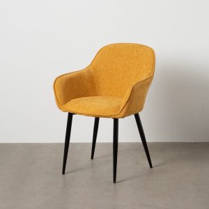 Silla Amarillo Tejido-Metal Contract 61 X 59,50 X 83 Cm