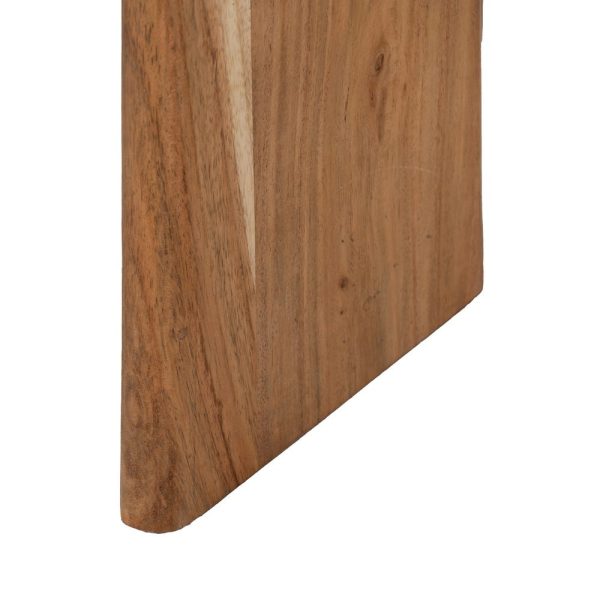 Mesa centro natural madera de mango 75 x 75 x 45 cm