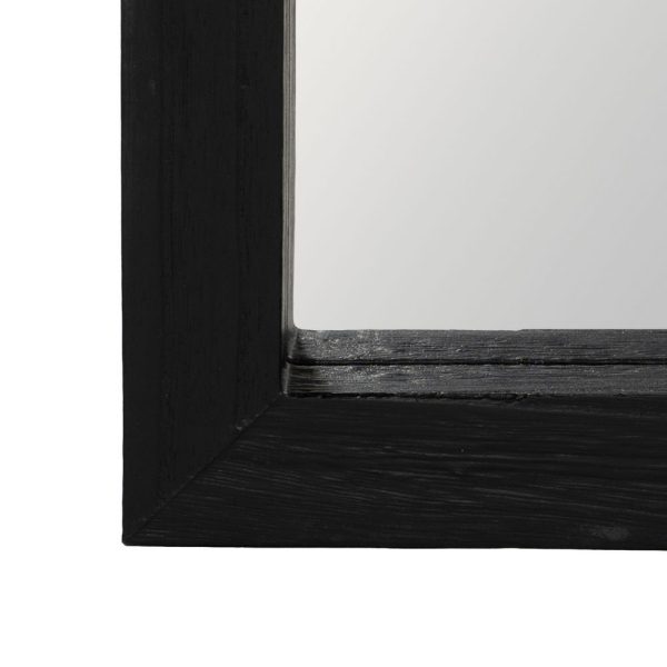 Espejo negro madera paulonia decoración 75 x 183 x 4,50 cm