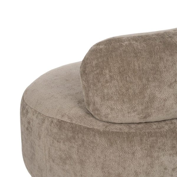 Sillón taupe madera de abedul salón 78 x 82 x 71 cm