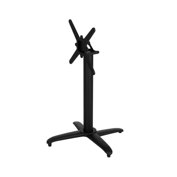 Patas para mesa plegable negro aluminio 62 x 62 x 72 cm