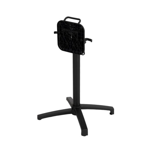Patas para mesa plegable negro aluminio 67 x 67 x 72 cm